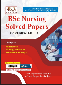 B.Sc. Nursing Solved Papersfor Semester  3rd
